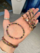 Load image into Gallery viewer, Multi Tourmaline stone bracelet