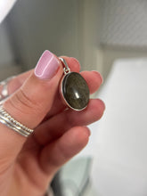 Load image into Gallery viewer, Gold Sheen Obsidian pendant