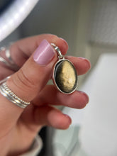 Load image into Gallery viewer, Gold Sheen Obsidian pendant