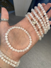 Load and play video in Gallery viewer, Selenite stone bracelet