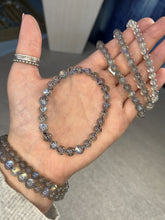 Load and play video in Gallery viewer, Labradorite stone bracelet