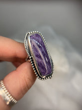 Load and play video in Gallery viewer, Charoite ring