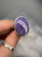 Load and play video in Gallery viewer, Charoite ring