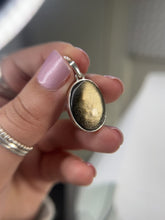 Load and play video in Gallery viewer, Gold Sheen Obsidian pendant