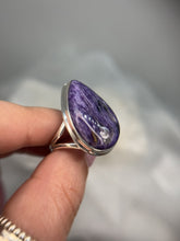 Load and play video in Gallery viewer, Charoite ring