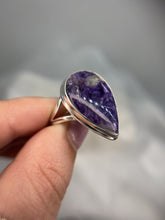 Load and play video in Gallery viewer, Charoite ring
