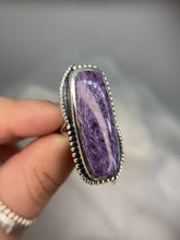 Load and play video in Gallery viewer, Charoite ring