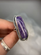 Load and play video in Gallery viewer, Charoite ring