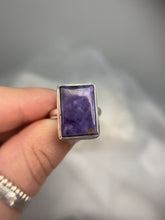 Load and play video in Gallery viewer, Charoite ring