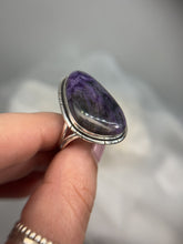 Load and play video in Gallery viewer, Charoite ring