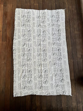 Load image into Gallery viewer, Black & White Waves vintage textile