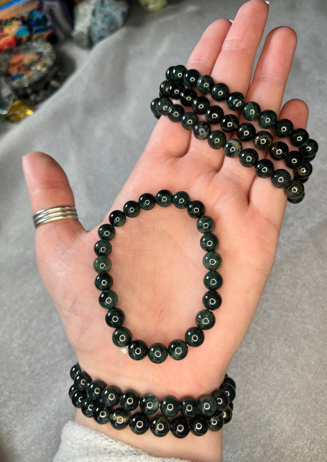 Jade stone bracelet