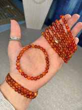 Load image into Gallery viewer, Carnelian stone bracelet
