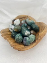 Load image into Gallery viewer, Moss Agate tumble stones
