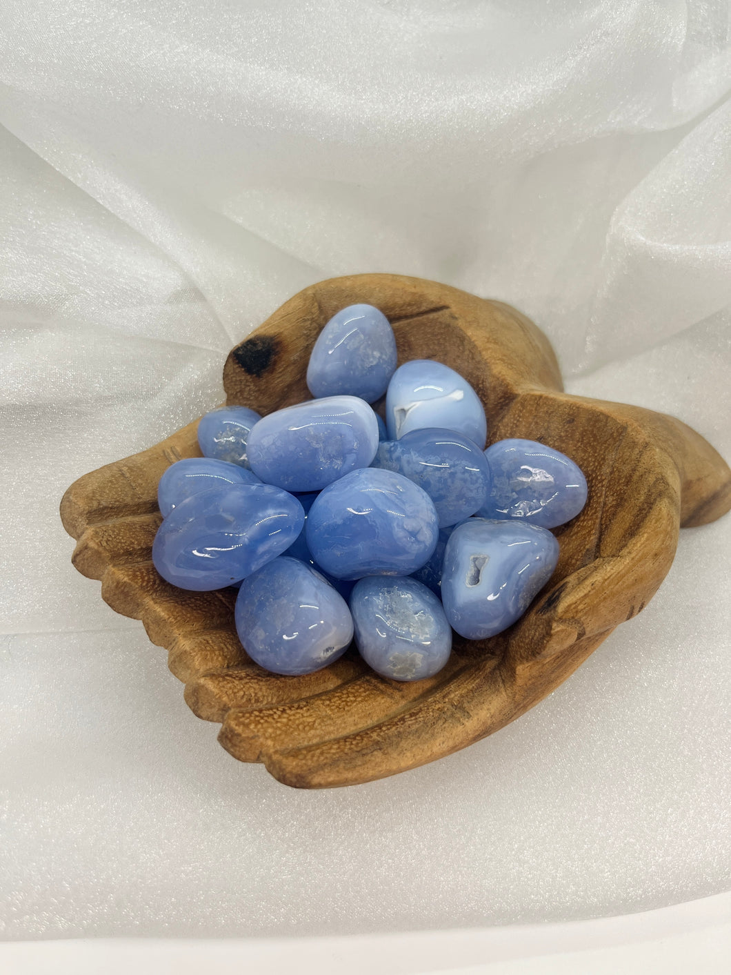 Blue Lace Agate tumble stones