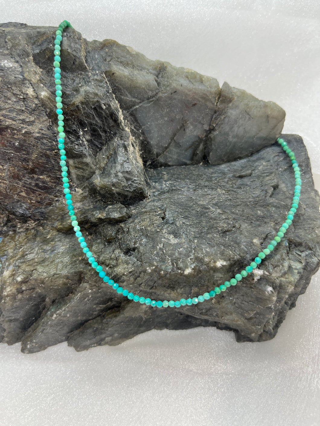 Green Turquoise Beaded Necklace