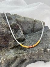 Load image into Gallery viewer, Yellow Sapphire &amp; White Topaz Beaded Necklace
