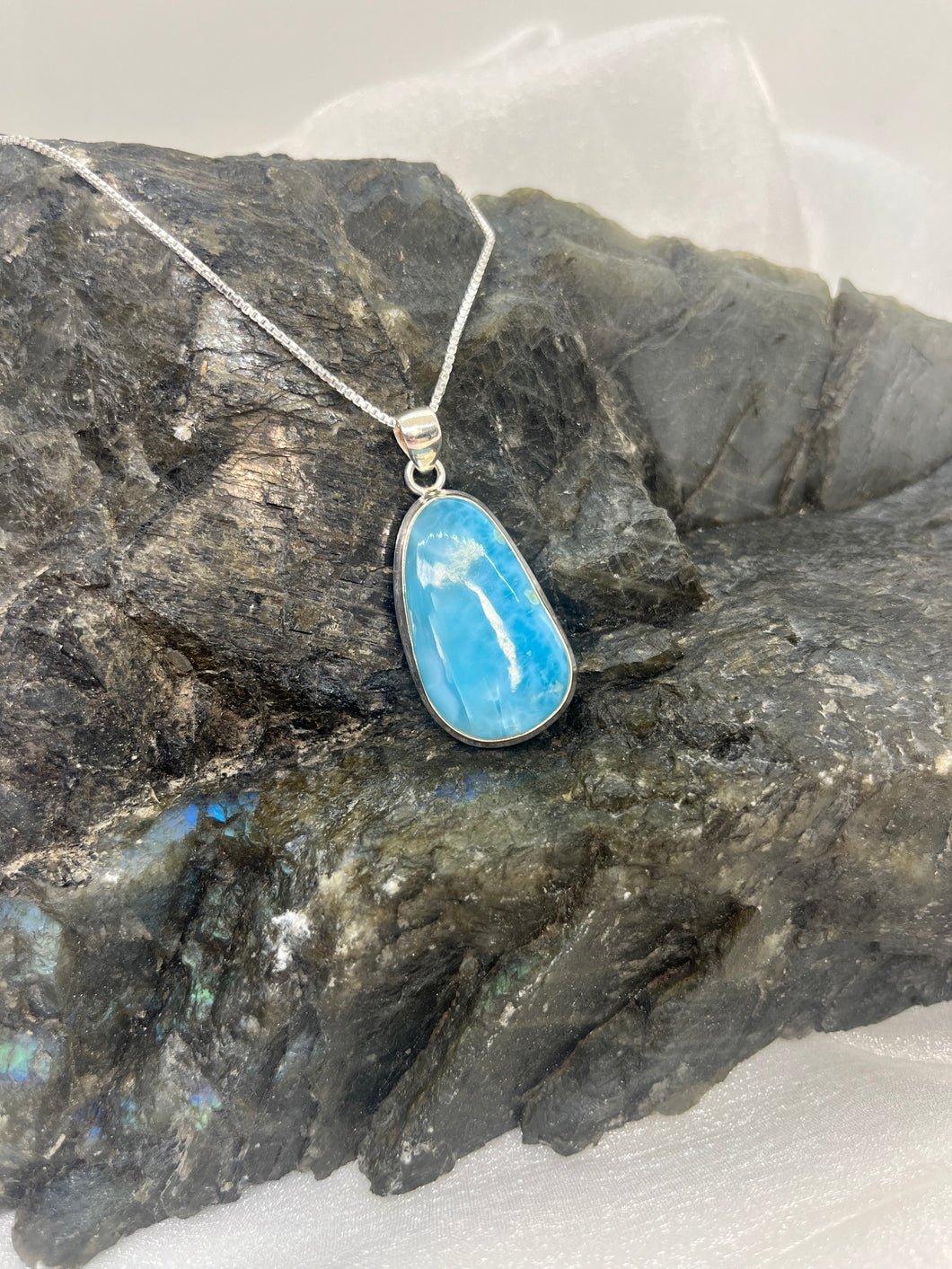 Larimar pendant