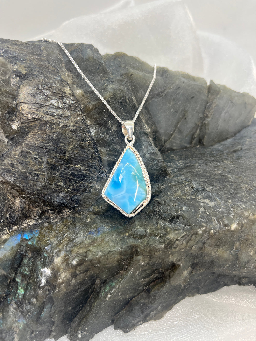 Larimar pendant