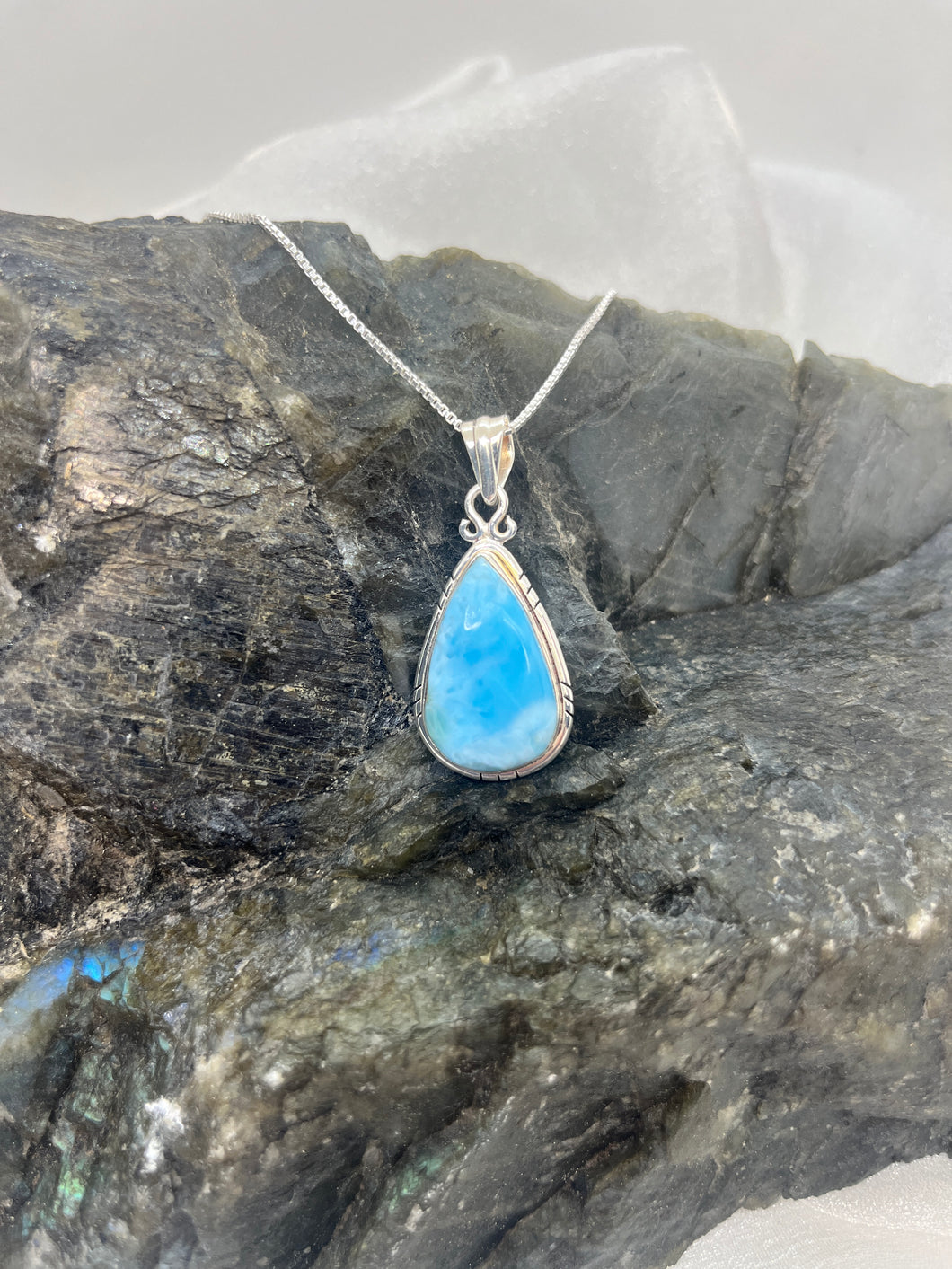 Larimar pendant