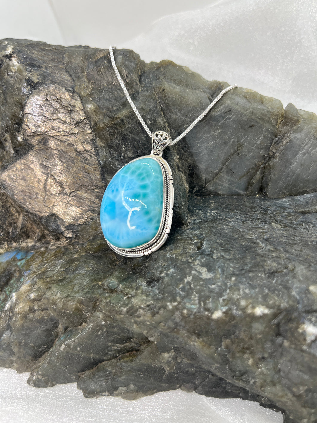 Larimar pendant