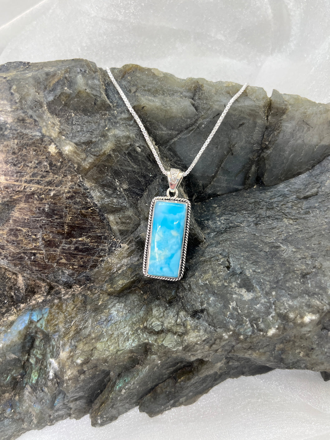 Larimar pendant