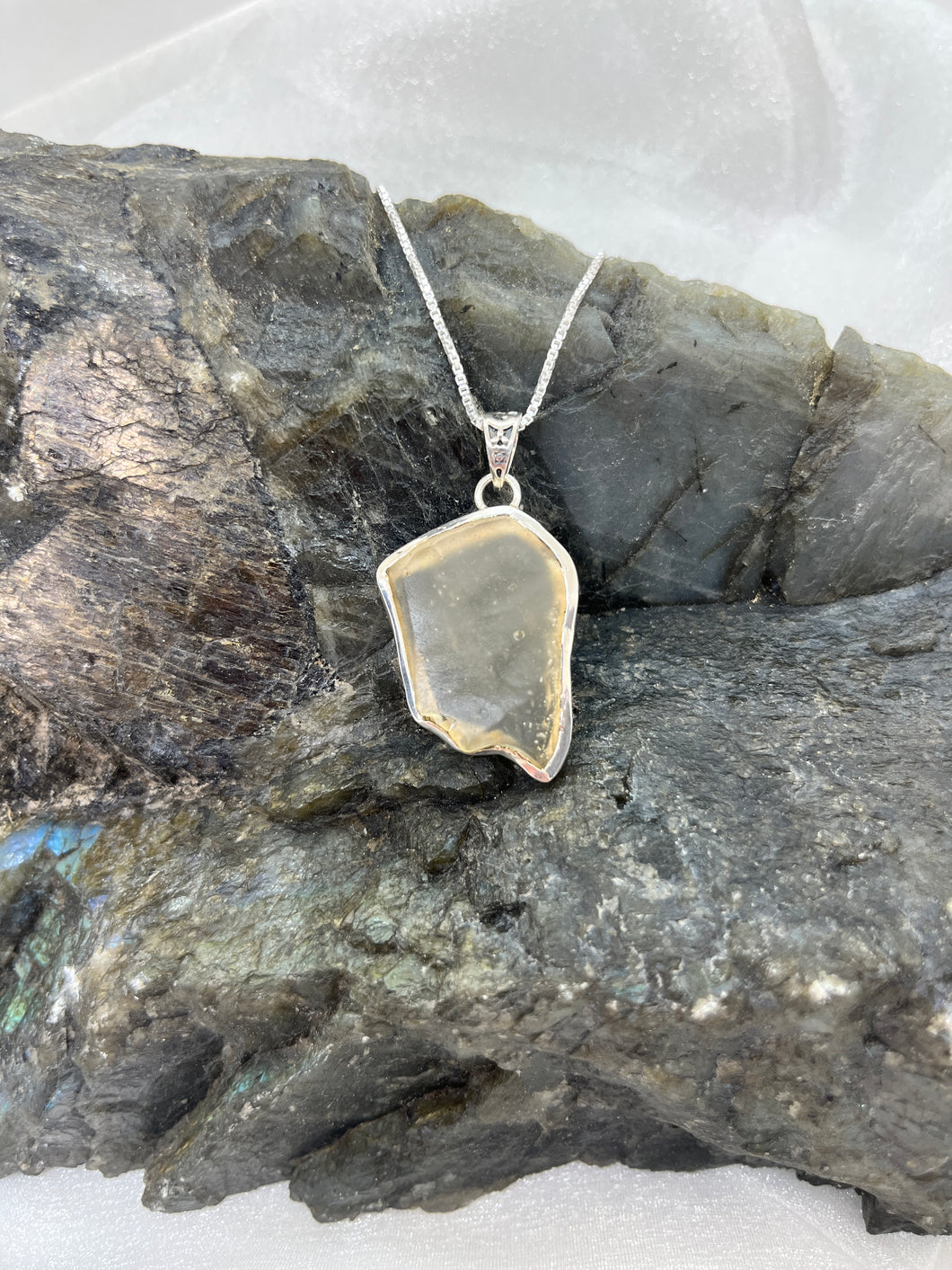 Libyan Desert Glass pendant