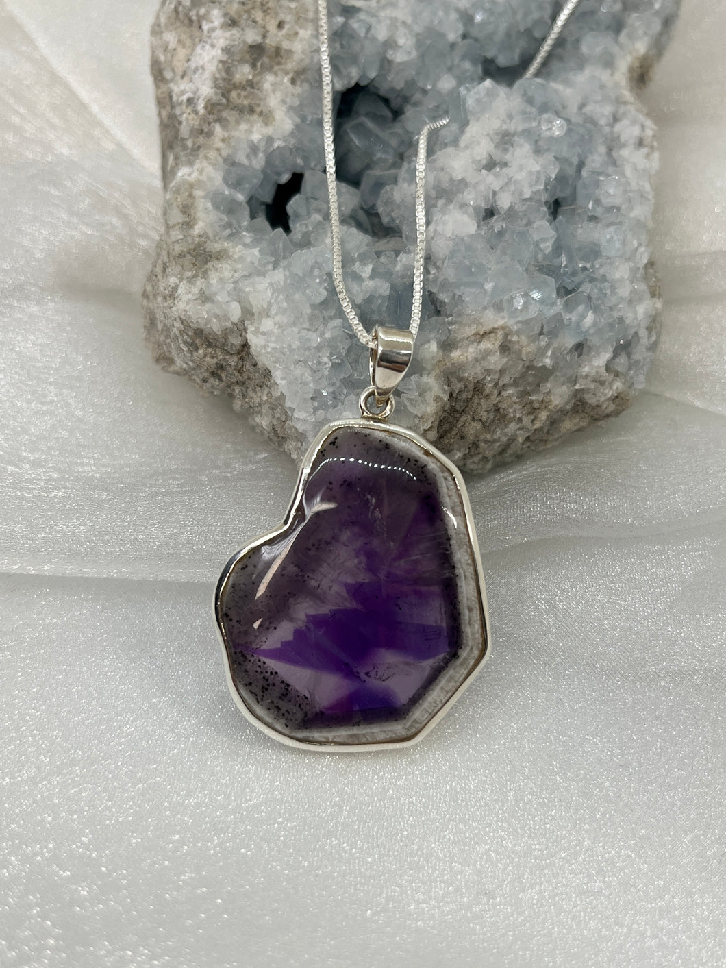 Trapiche Amethyst pendant