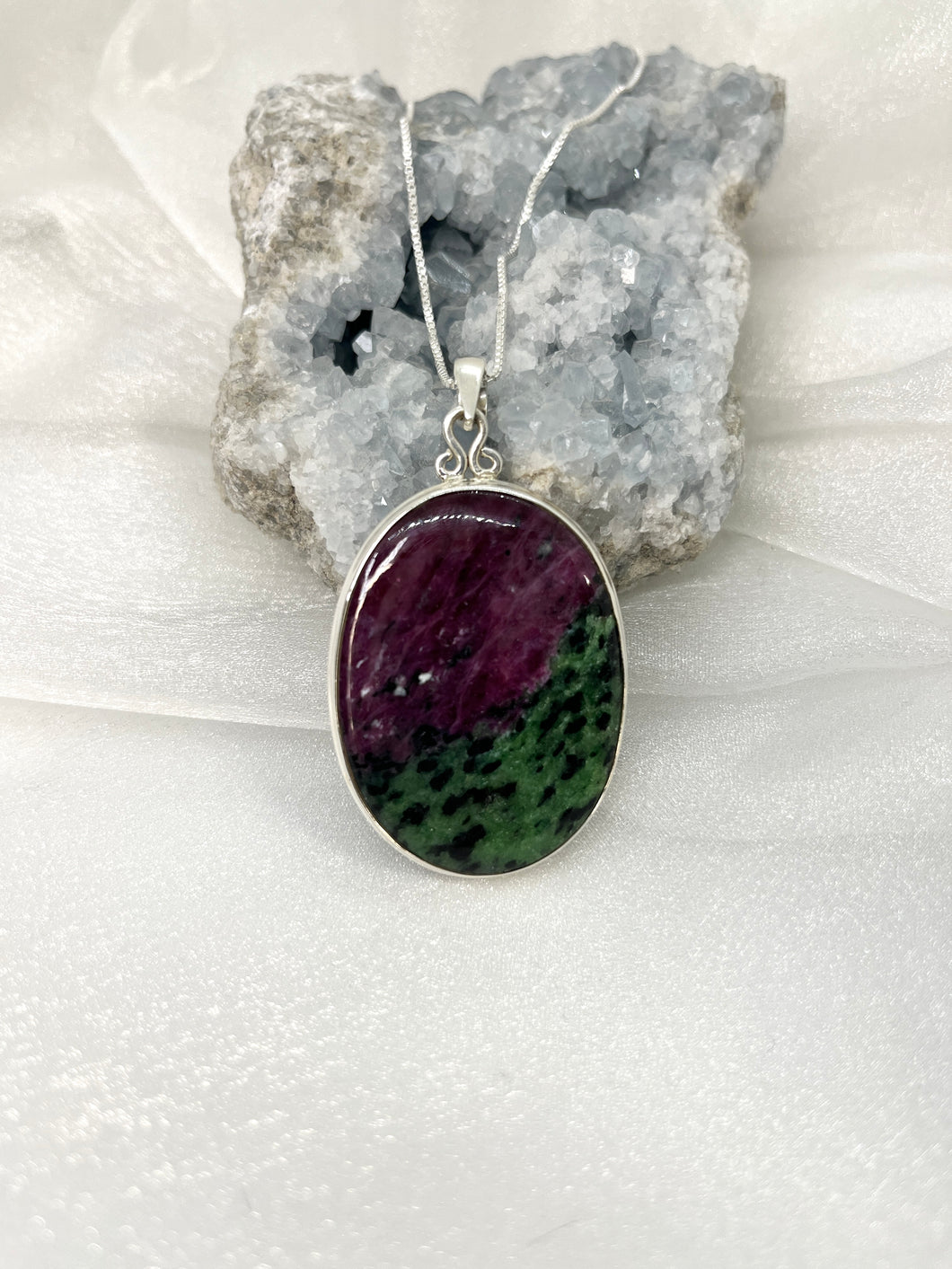 Ruby Zoisite pendant