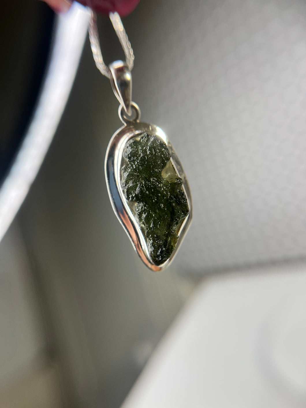 Moldavite pendant