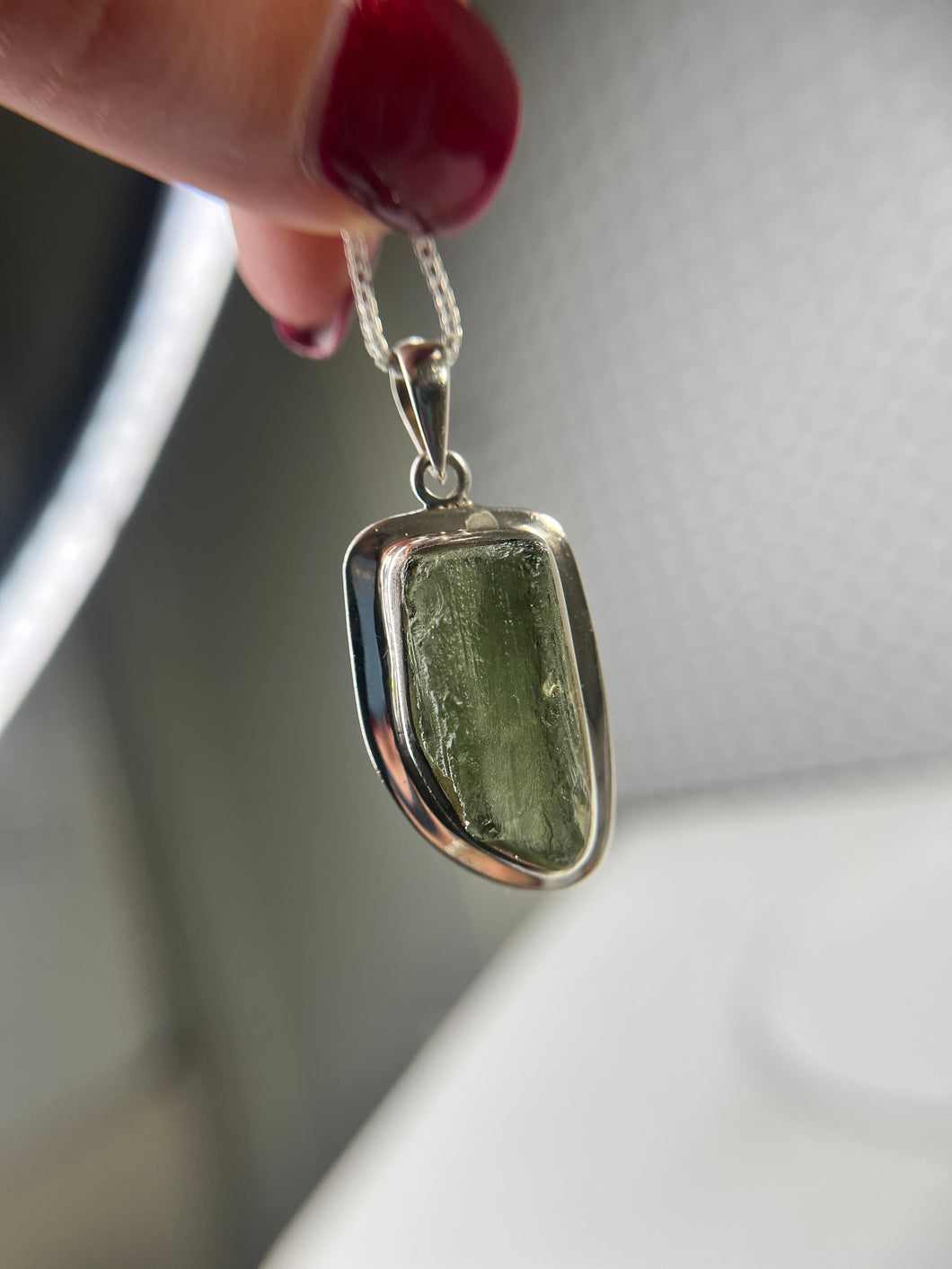 Moldavite pendant