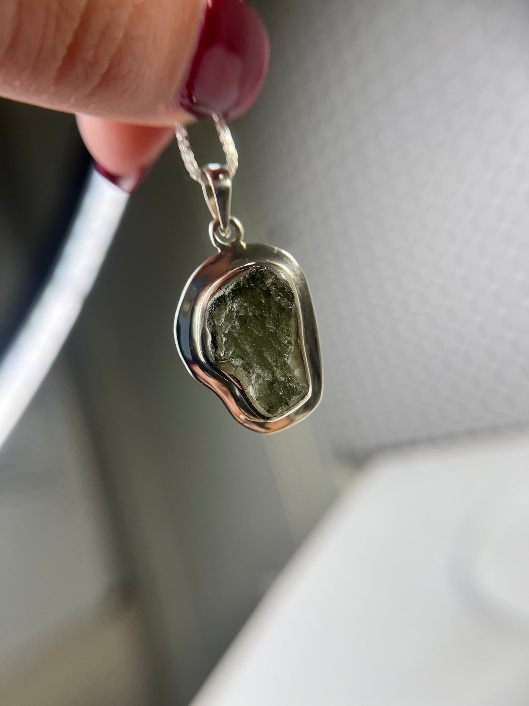 Moldavite pendant