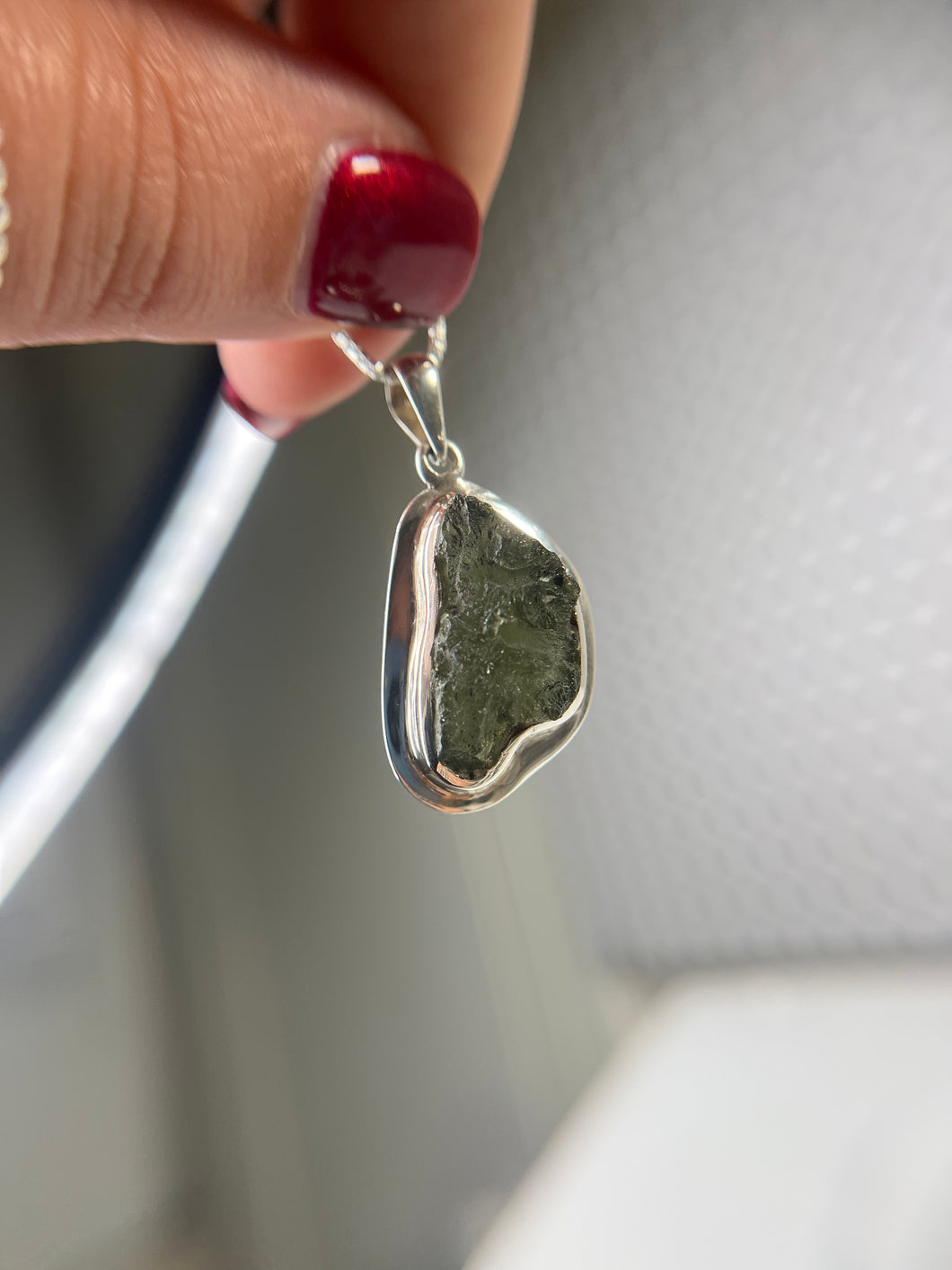 Moldavite pendant