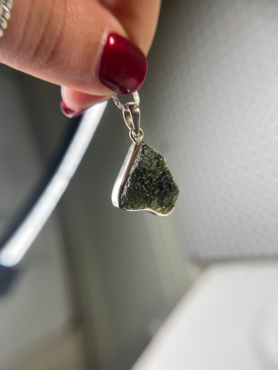 Moldavite pendant