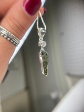 Load image into Gallery viewer, Moldavite &amp; Herkimer Diamond pendant
