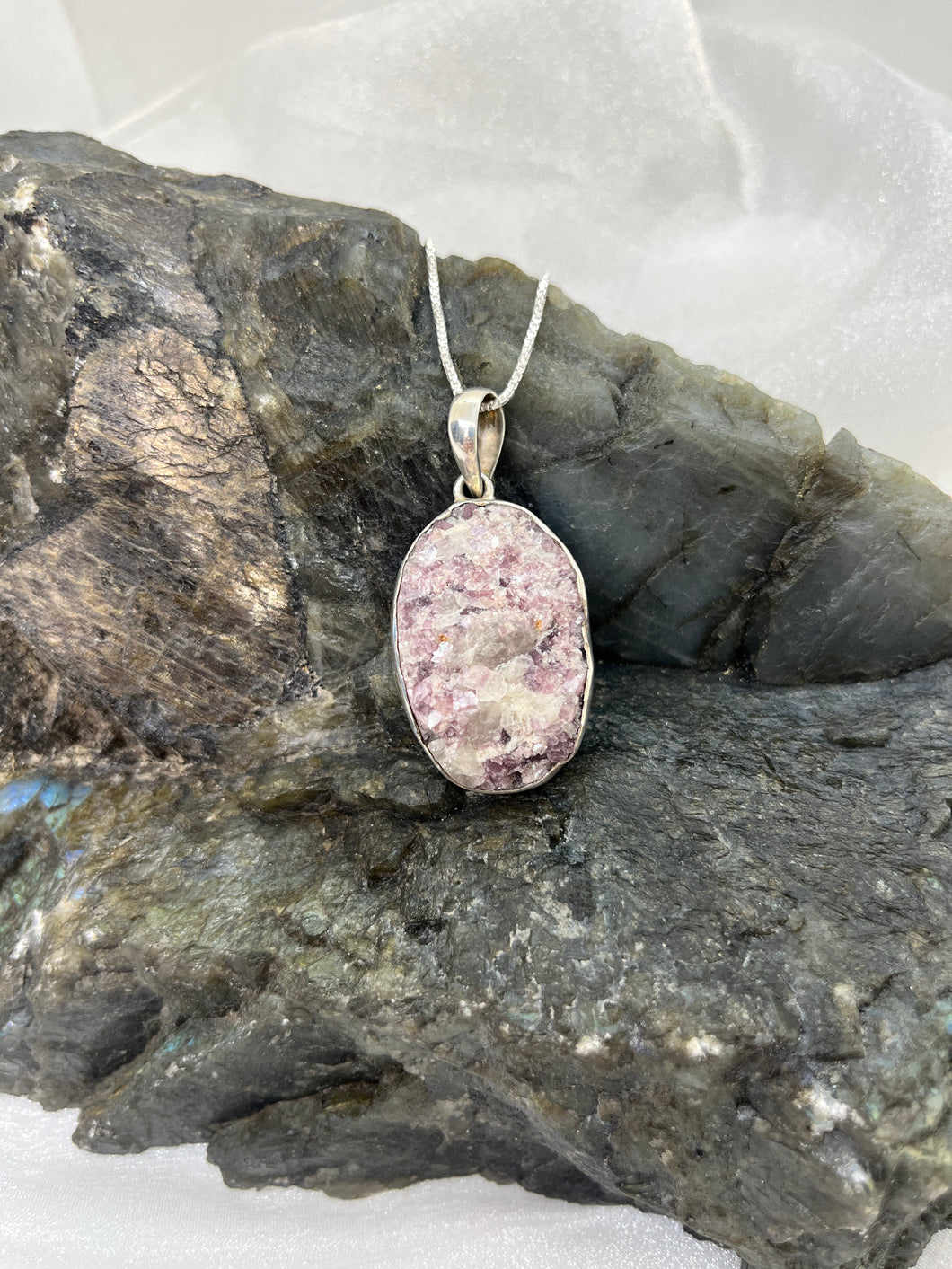 Lepidolite pendant