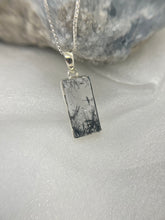 Load image into Gallery viewer, Black Tourmaline in Quartz pendant
