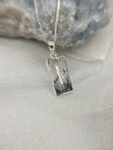 Load image into Gallery viewer, Black Tourmaline in Quartz pendant
