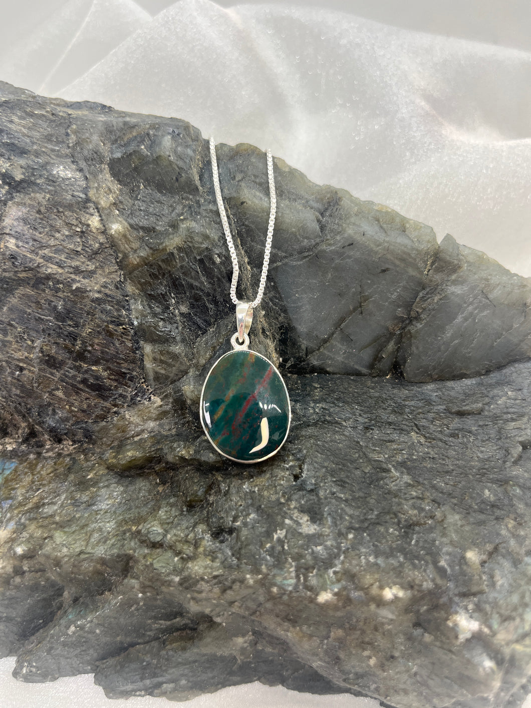 Bloodstone pendant