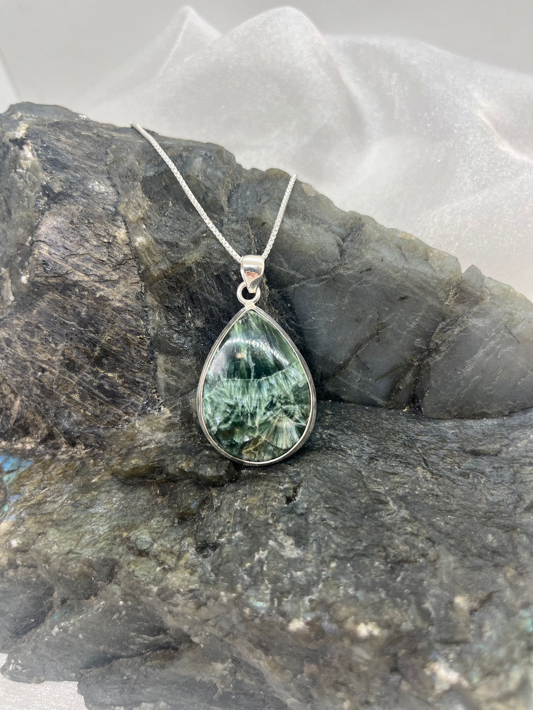 Seraphinite pendant