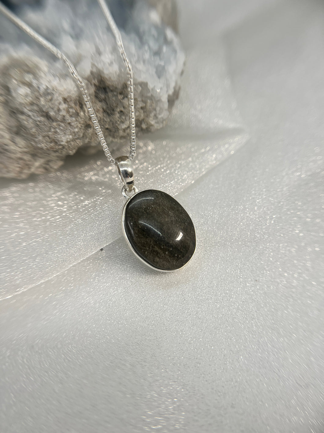 Gold Sheen Obsidian pendant