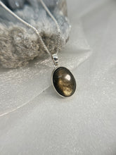 Load image into Gallery viewer, Gold Sheen Obsidian pendant
