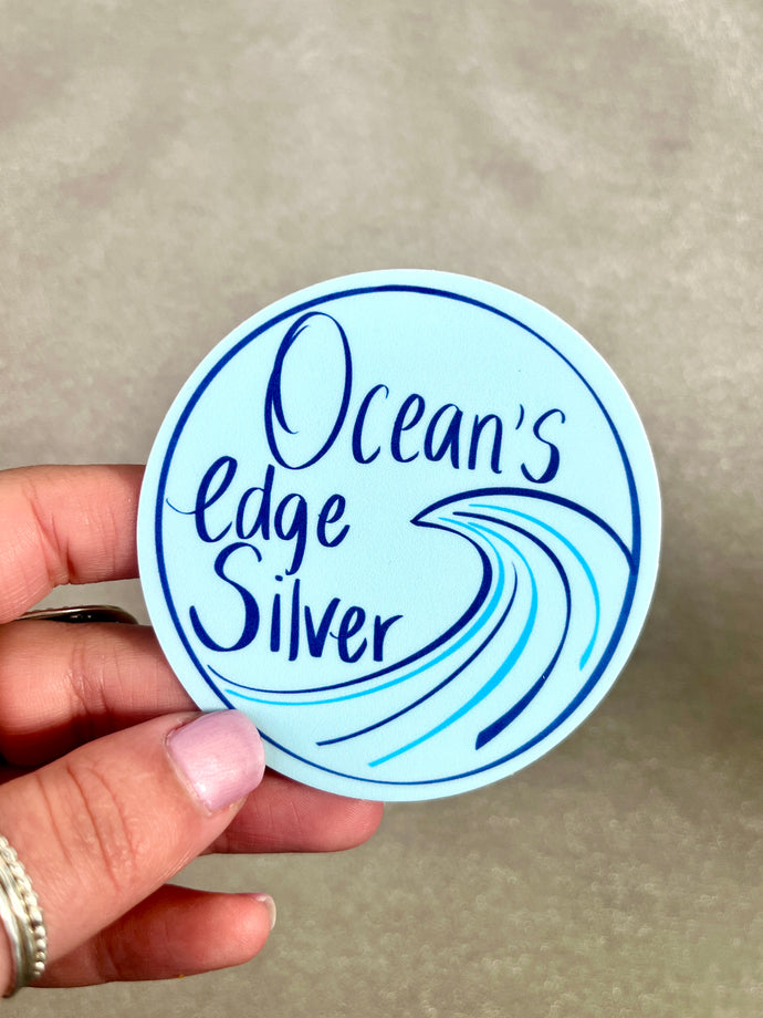 Ocean's Edge Silver sticker