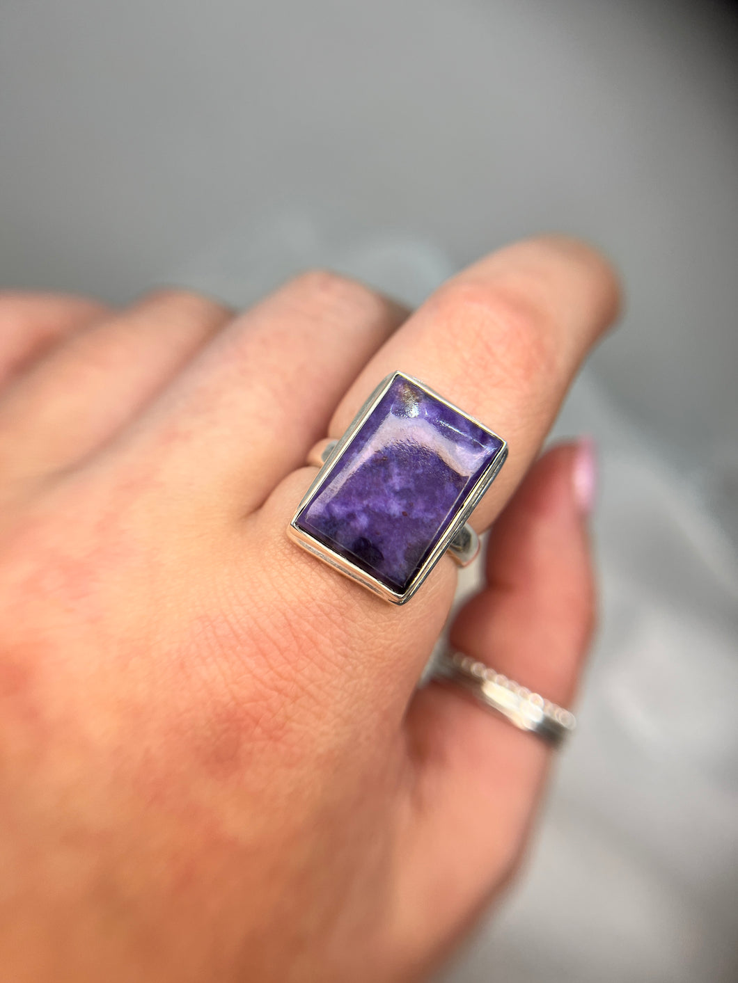 Charoite ring