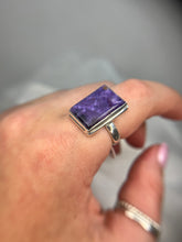 Load image into Gallery viewer, Charoite ring
