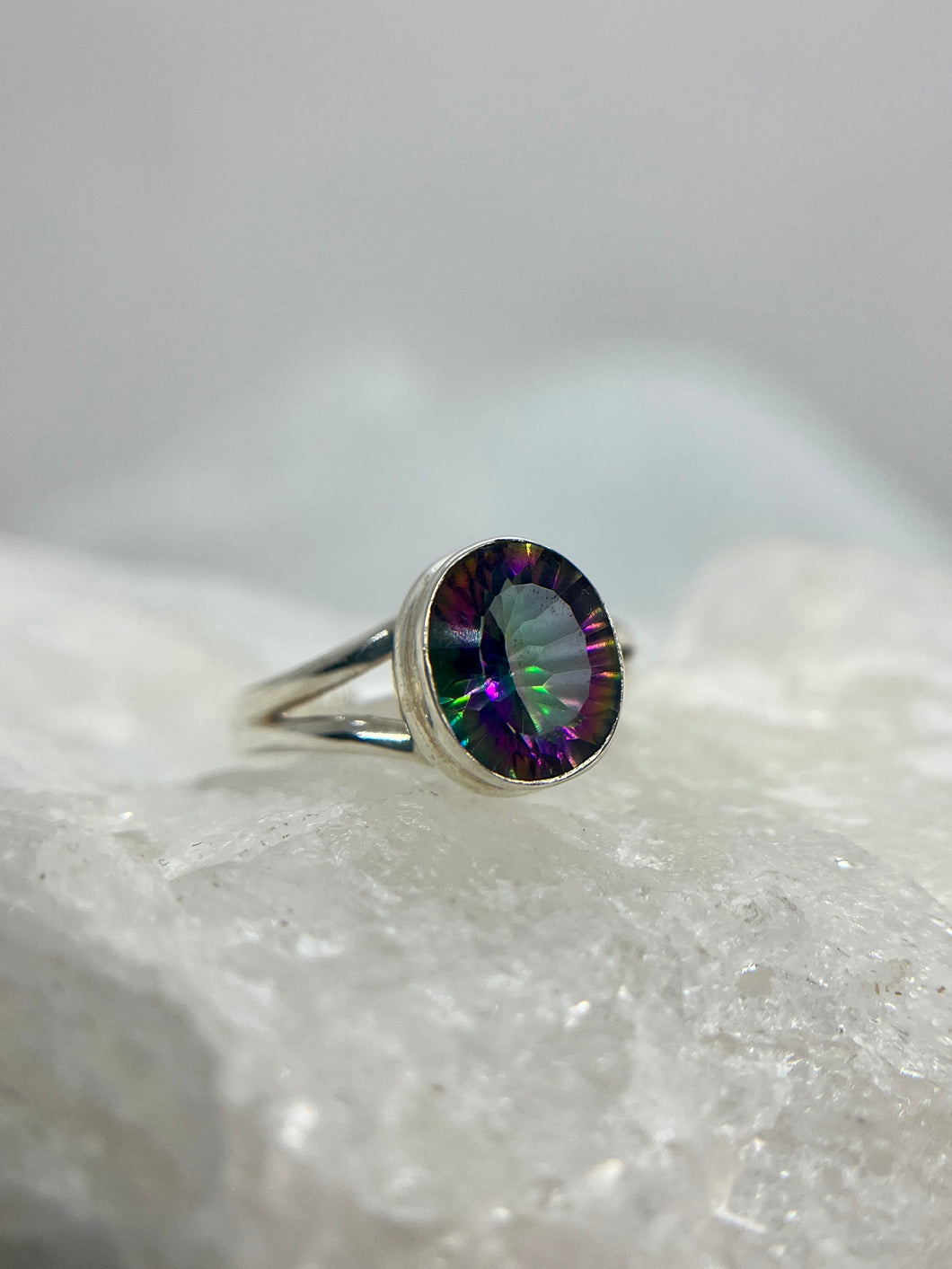 Mystic Fire Topaz ring