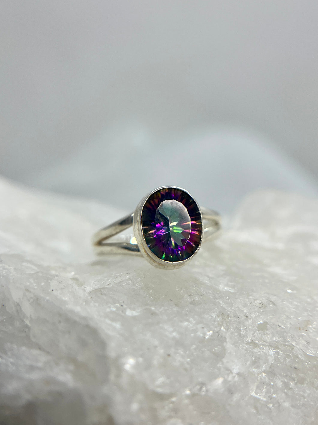 Mystic Fire Topaz ring