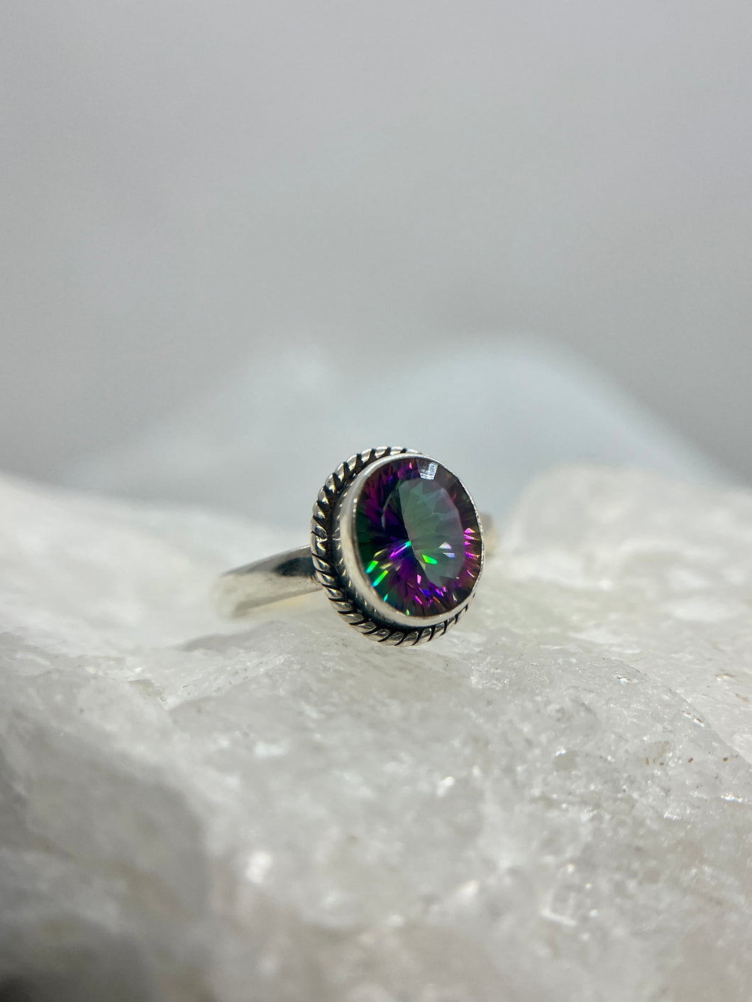 Mystic Fire Topaz ring