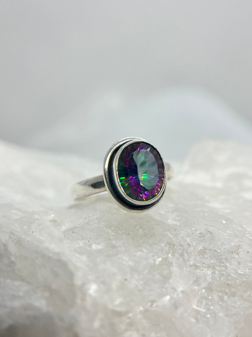 Mystic Fire Topaz ring